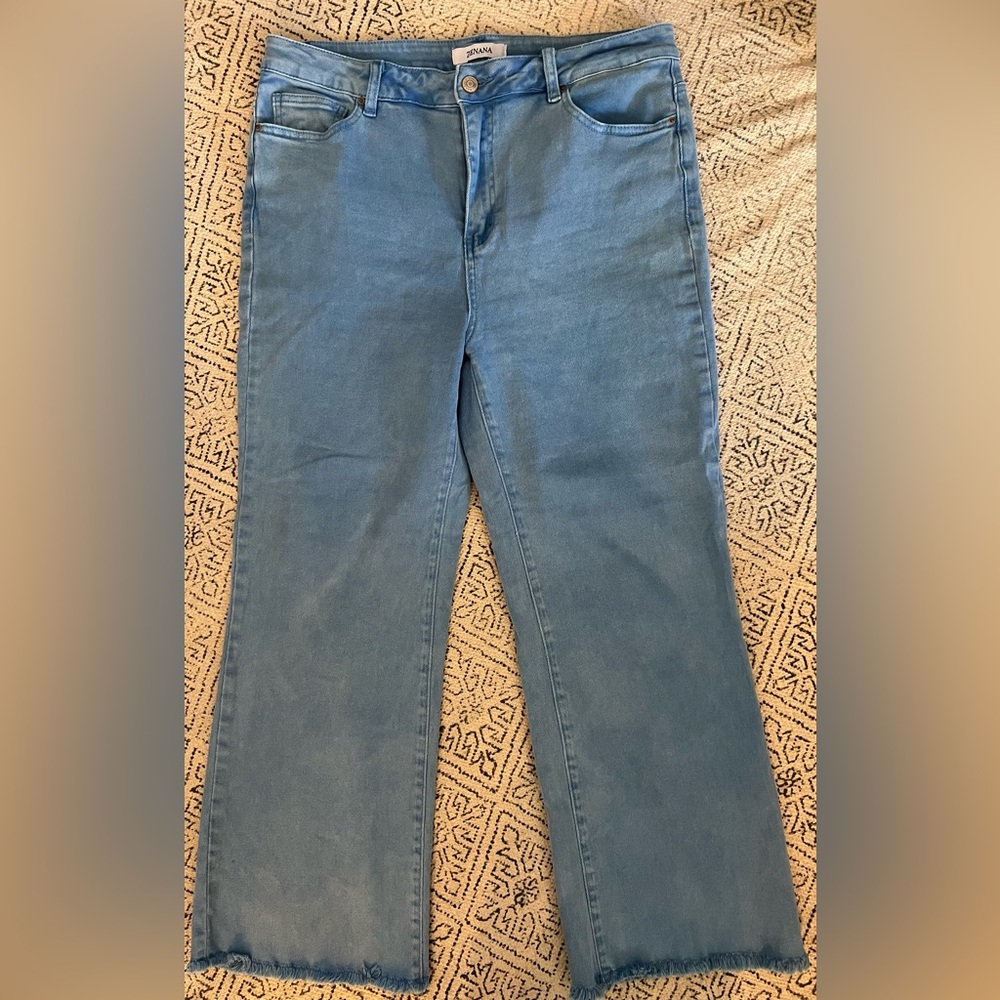 Zenana cropped wide leg jean